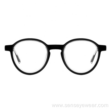 Round Unisex Handmade Acetate Optical Frame Eyewear